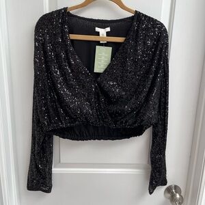 Sparkly crop top